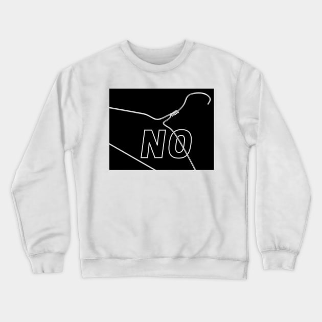 No Wire Hangers Crewneck Sweatshirt by TJWDraws